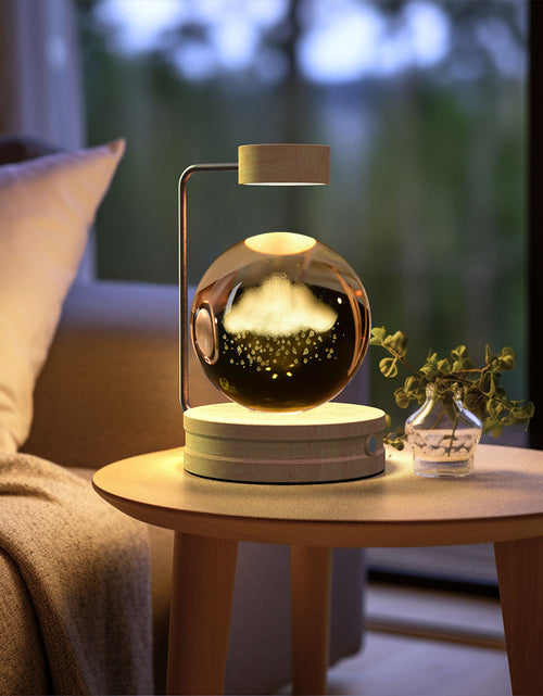 Load image into Gallery viewer, Crystal Ball Cosmic Dinosaur Indoor Night Light USB Power Warm Bedside Light Birthday Gift Night Lamp
