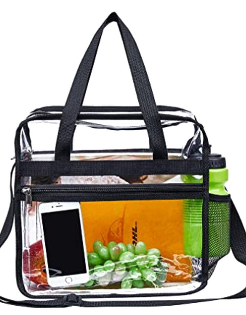 Load image into Gallery viewer, 1X-2X Clear PVC Tote Bag Women Transparent Handbag Zip Purse Stadium Security
