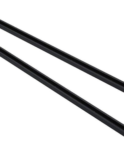 Load image into Gallery viewer, Aluminum 24&quot; T-Track for Woodworking –Double Cut Profile Universal with Predrilled Mounting Holes -Woodworking and Clamps-Fine Sandblast Black Anodized 2PK
