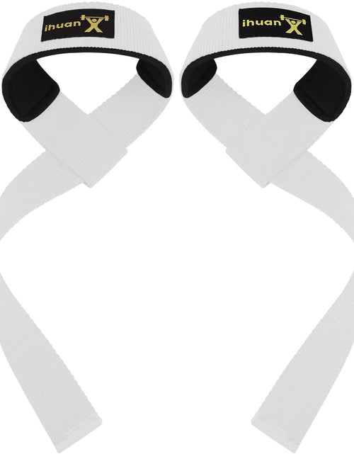 Load image into Gallery viewer, Muñequeras Para Levantamiento Pesas Para Gimnasio Con Soporte Para Agarre Manos
