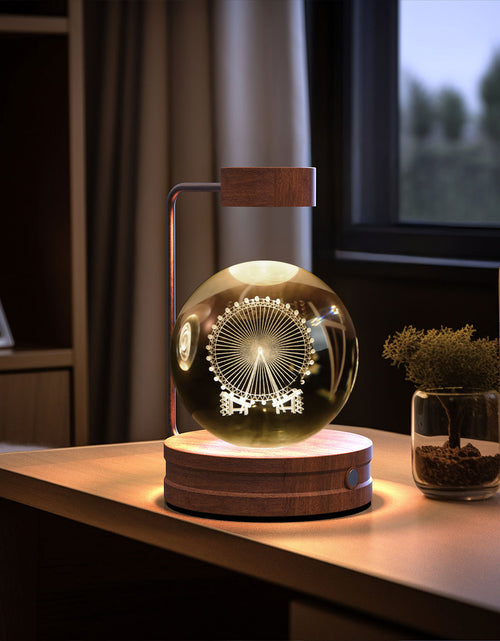 Load image into Gallery viewer, Crystal Ball Cosmic Dinosaur Indoor Night Light USB Power Warm Bedside Light Birthday Gift Night Lamp
