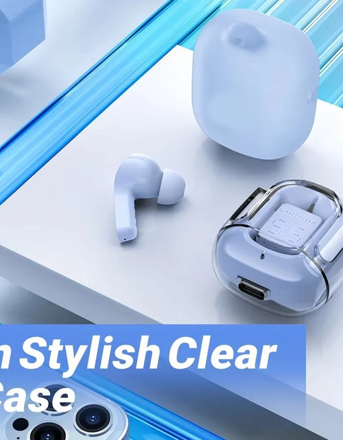 Load image into Gallery viewer, Original T2 Wireless Bluetooth Earphone Transparent HIFI Headphones LED Power Digital Display Stereo Sound Earphones for Xiaomi
