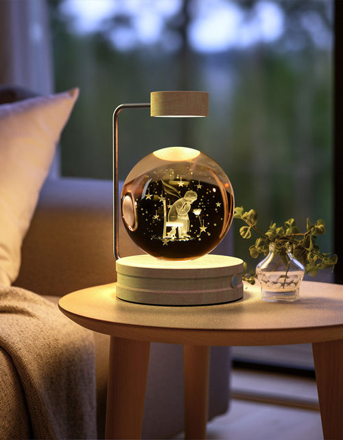 Load image into Gallery viewer, Crystal Ball Cosmic Dinosaur Indoor Night Light USB Power Warm Bedside Light Birthday Gift Night Lamp
