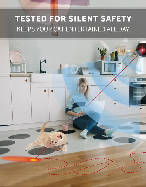 Load image into Gallery viewer, Cat Toys,The 4Th Generation Real Random Trajectory,Motion Activated Rechargeable Automatic Cat Laser Toy,Interactive Cat Toys for Indoor Cats/Kitten/Dogs
