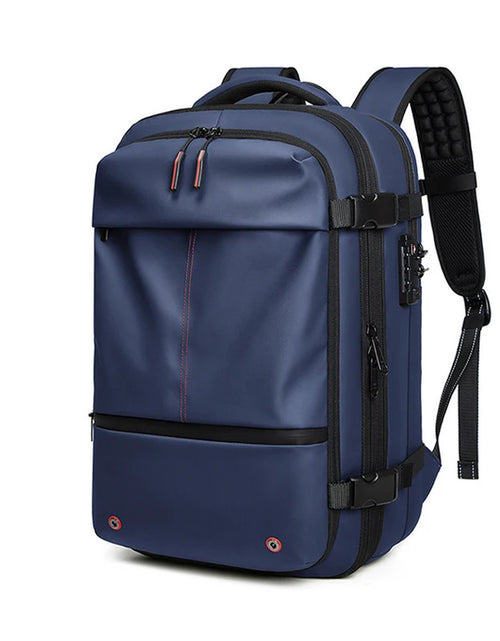 Load image into Gallery viewer, Men Travel Backpack Vacuum Compression 17 Inch Laptop Backpack Business Large Capacity School Backpack Expanded Hiking Backpack
