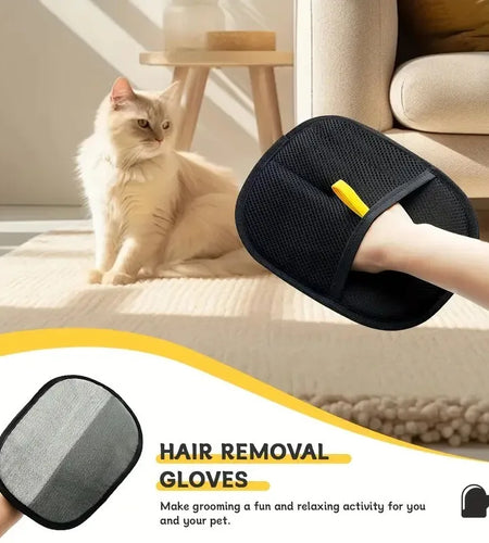 Furgone Duo Gloves – Double-Sided Electrostatic Pet Hair Removal & Grooming Gloves