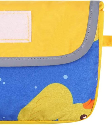 Reversible Dog Raincoat Hooded Slicker Poncho Rain Coat Jacket for Small Medium Large Dogs Ducks Yellow - L