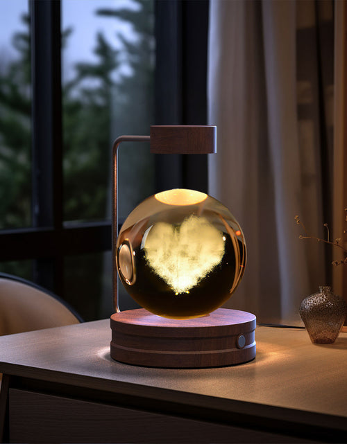 Load image into Gallery viewer, Crystal Ball Cosmic Dinosaur Indoor Night Light USB Power Warm Bedside Light Birthday Gift Night Lamp
