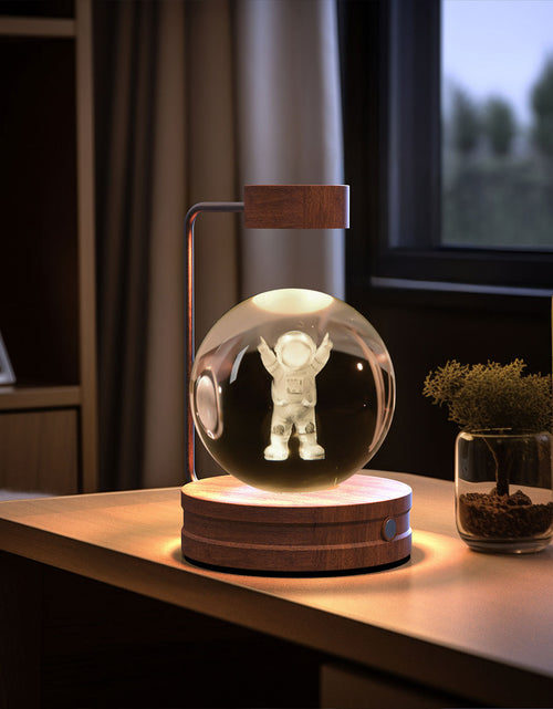 Load image into Gallery viewer, Crystal Ball Cosmic Dinosaur Indoor Night Light USB Power Warm Bedside Light Birthday Gift Night Lamp

