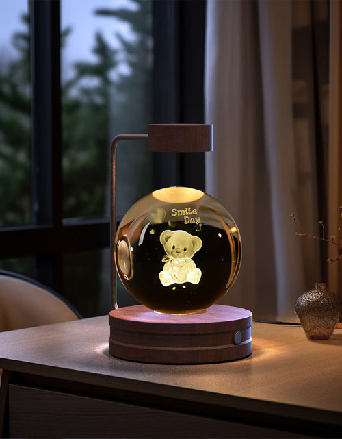 Load image into Gallery viewer, Crystal Ball Cosmic Dinosaur Indoor Night Light USB Power Warm Bedside Light Birthday Gift Night Lamp
