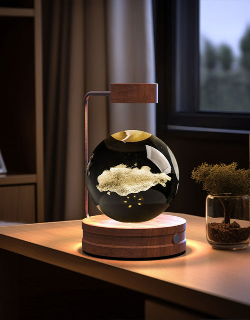 Load image into Gallery viewer, Crystal Ball Cosmic Dinosaur Indoor Night Light USB Power Warm Bedside Light Birthday Gift Night Lamp
