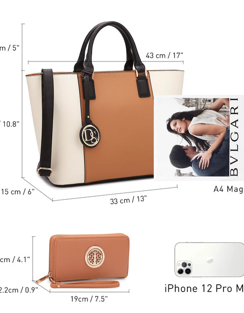 Load image into Gallery viewer, Women&#39;S Handbags Purses Large Tote Shoulder Bag Top Handle Satchel Bag for Work
