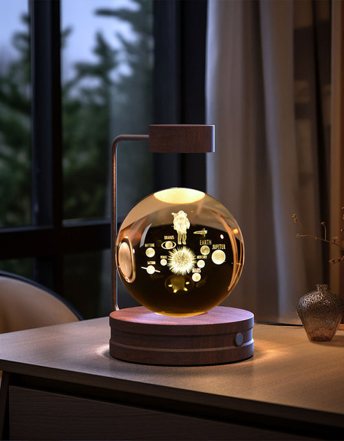 Load image into Gallery viewer, Crystal Ball Cosmic Dinosaur Indoor Night Light USB Power Warm Bedside Light Birthday Gift Night Lamp
