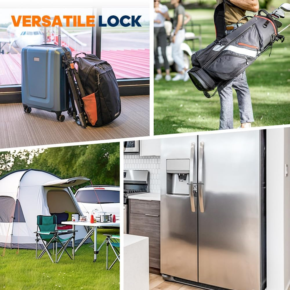 TSA Approved Luggage Locks, Open Alert, Easy Read Dials, Travel Luggage Locks for Suitcase, Baggage Locks