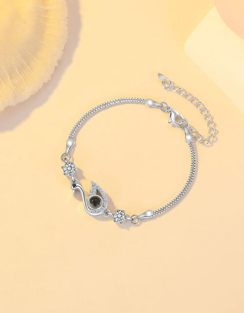 Load image into Gallery viewer, Black Swan Bracelet with Zircon for Fashion Statement
