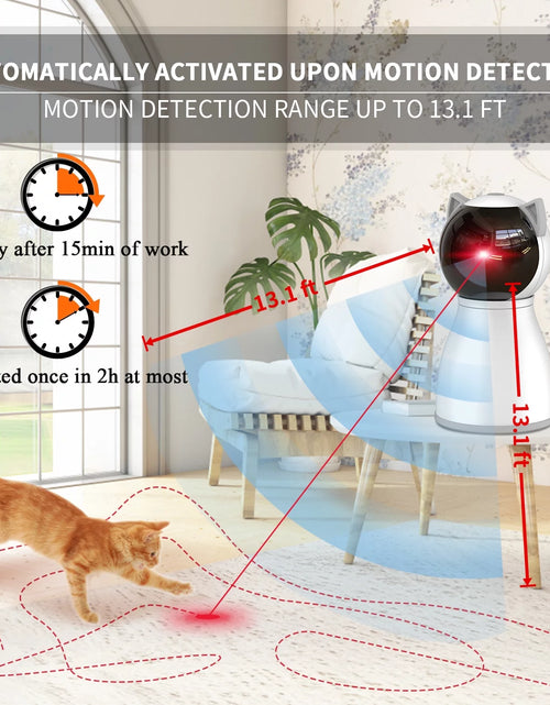 Load image into Gallery viewer, Cat Toys,The 4Th Generation Real Random Trajectory,Motion Activated Rechargeable Automatic Cat Laser Toy,Interactive Cat Toys for Indoor Cats/Kitten/Dogs
