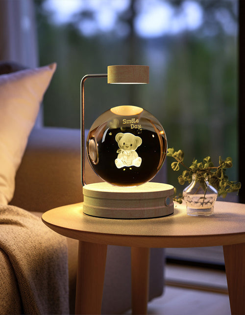 Load image into Gallery viewer, Crystal Ball Cosmic Dinosaur Indoor Night Light USB Power Warm Bedside Light Birthday Gift Night Lamp
