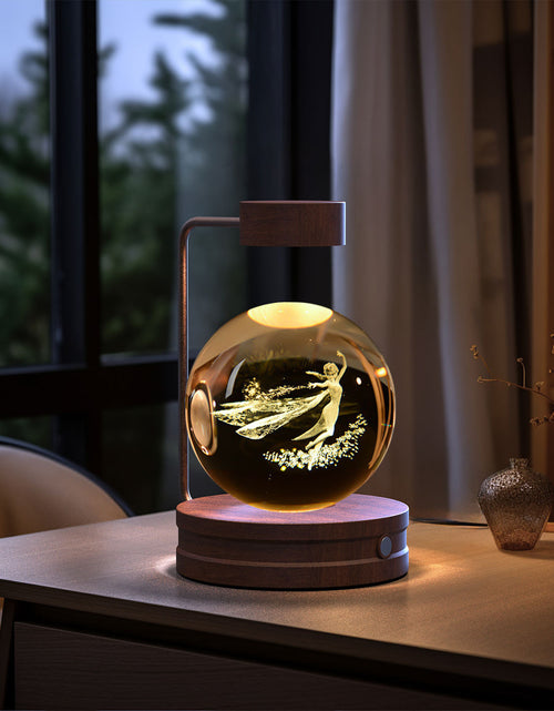 Load image into Gallery viewer, Crystal Ball Cosmic Dinosaur Indoor Night Light USB Power Warm Bedside Light Birthday Gift Night Lamp
