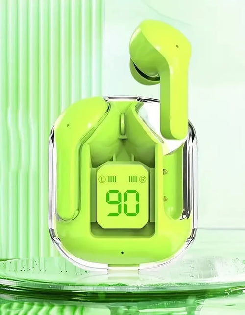 Load image into Gallery viewer, Original T2 Wireless Bluetooth Earphone Transparent HIFI Headphones LED Power Digital Display Stereo Sound Earphones for Xiaomi
