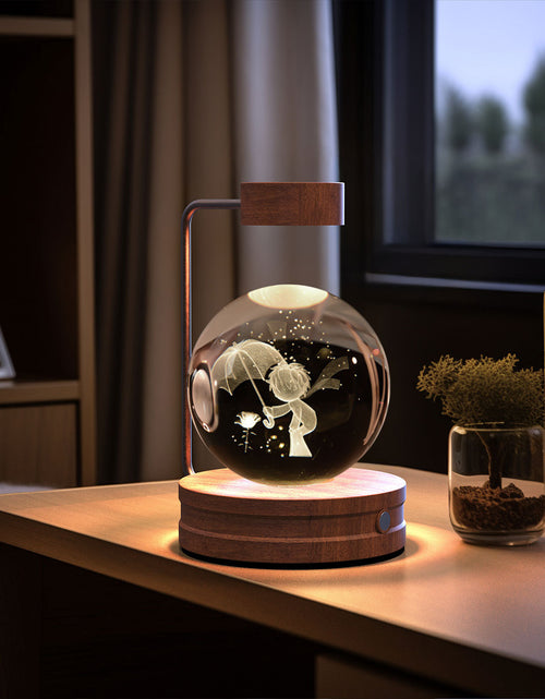 Load image into Gallery viewer, Crystal Ball Cosmic Dinosaur Indoor Night Light USB Power Warm Bedside Light Birthday Gift Night Lamp
