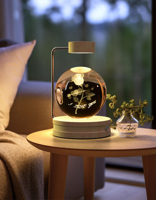 Load image into Gallery viewer, Crystal Ball Cosmic Dinosaur Indoor Night Light USB Power Warm Bedside Light Birthday Gift Night Lamp

