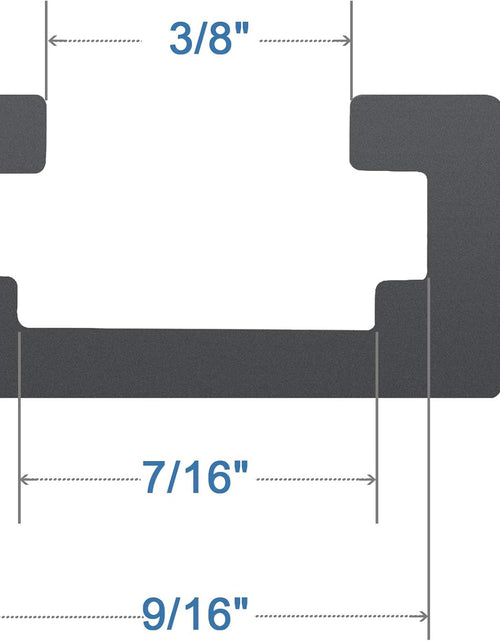 Load image into Gallery viewer, Aluminum 24&quot; T-Track for Woodworking –Double Cut Profile Universal with Predrilled Mounting Holes -Woodworking and Clamps-Fine Sandblast Black Anodized 2PK
