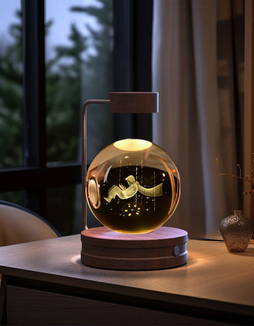 Load image into Gallery viewer, Crystal Ball Cosmic Dinosaur Indoor Night Light USB Power Warm Bedside Light Birthday Gift Night Lamp
