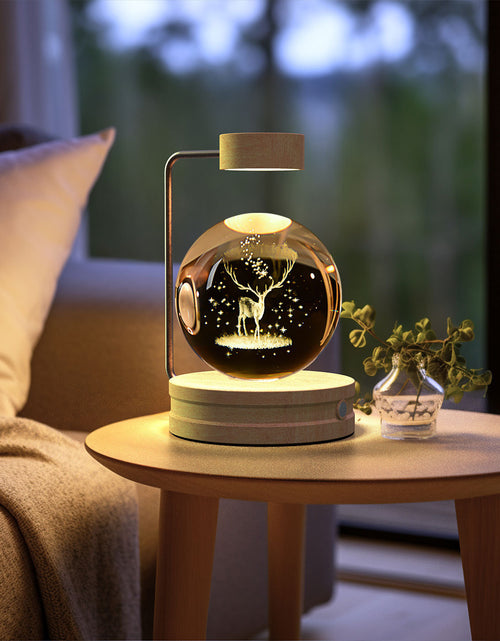 Load image into Gallery viewer, Crystal Ball Cosmic Dinosaur Indoor Night Light USB Power Warm Bedside Light Birthday Gift Night Lamp
