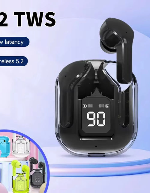 Load image into Gallery viewer, Original T2 Wireless Bluetooth Earphone Transparent HIFI Headphones LED Power Digital Display Stereo Sound Earphones for Xiaomi

