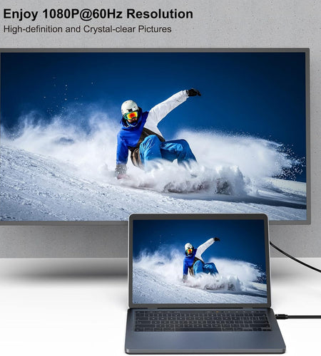 Mini Displayport to VGA Cable,  Mini Displayport to VGA 6 Feet Cable (Thunderbolt 2 Compatible) with Macbook Air/Pro, Surface Pro/Dock, Monitor, Projector