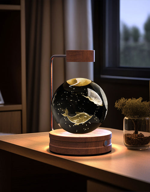 Load image into Gallery viewer, Crystal Ball Cosmic Dinosaur Indoor Night Light USB Power Warm Bedside Light Birthday Gift Night Lamp
