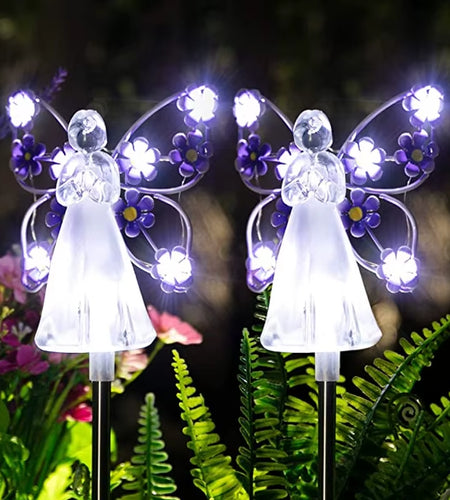 Celestial Garden Angel Lamp – Customizable Sunlight Outdoor Lighting for Your Garden