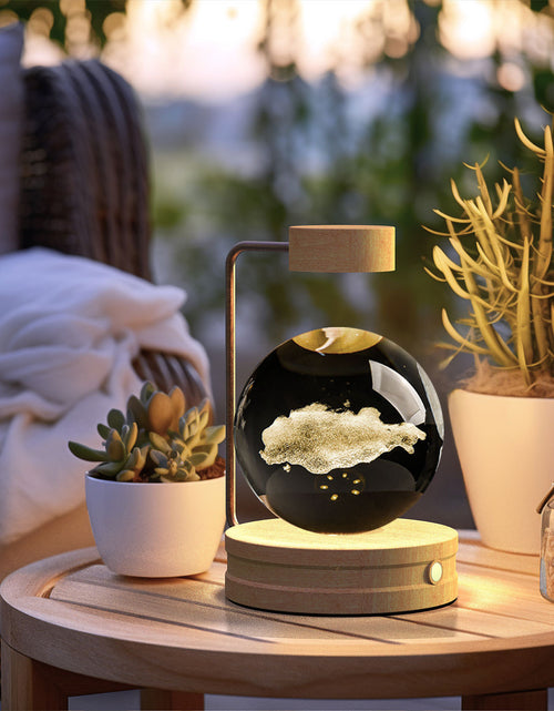 Load image into Gallery viewer, Crystal Ball Cosmic Dinosaur Indoor Night Light USB Power Warm Bedside Light Birthday Gift Night Lamp

